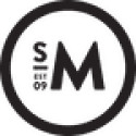 A black and white logo with the letter m in it.